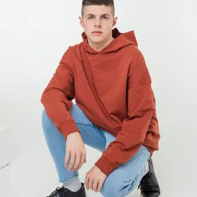 Men's Hoodie "Komfort" burgundy Terracotta