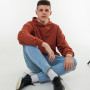 Men's Hoodie "Komfort" burgundy Terracotta