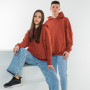 Men's Hoodie "Komfort" burgundy Terracotta