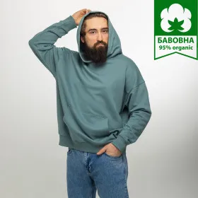 Men's Hoodie "Komfort" azure gray