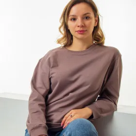 Women's Sweatshirt "Style" dark beige cappuccino