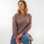 Women's Sweatshirt "Style" dark beige cappuccino