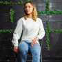 Women's Sweatshirt "Style" white Сhampagne