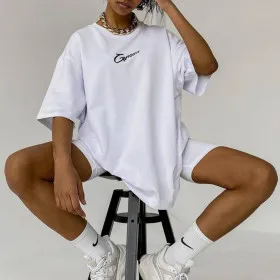 Women's oversize T-shirt "Groove" White