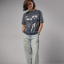 Women's oversize t-shirt "Varenka" dark gray