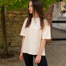 Футболка жіноча Oversize Вершковий