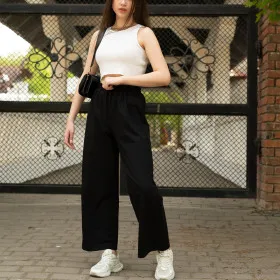 Pants (trousers) for women "Palazzo" Black