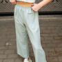 Pants (trousers) for women "Palazzo" Light olive