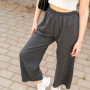 Pants (trousers) for women "Palazzo"  Dark melange