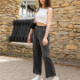 Pants (trousers) for women "Palazzo"  Dark melange