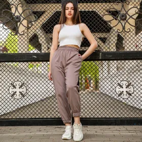 Pants (trousers) women's "Jogeri" Cappuccino