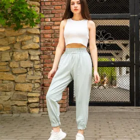 Pants (trousers) women's "Jogers" Light Olive