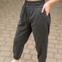 Штани (брюки) жіночі Джогери Темний Меланж