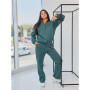 Tracksuit with zipper sweatshirt size+ (Olive)