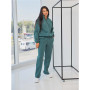 Tracksuit with zipper sweatshirt size+ (Olive)