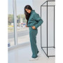 Tracksuit with zipper sweatshirt size+ (Olive)