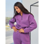 Tracksuit with zipper sweatshirt size+ (Lilac)