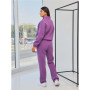 Tracksuit with zipper sweatshirt size+ (Lilac)