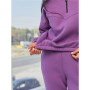 Tracksuit with zipper sweatshirt size+ (Lilac)