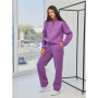 Tracksuit with zipper sweatshirt size+ (Lilac)