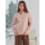 Plain cotton shirt "Basic" Powder