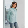 Plain cotton shirt "Basic" Mint