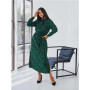 Long shirt dress size+ "Crepe print" Green