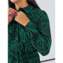 Long shirt dress size+ "Crepe print" Green