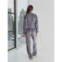 Tracksuit with zipper sweatshirt (Gray)