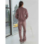 Tracksuit with zipper sweatshirt (Coffee)