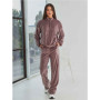 Tracksuit with zipper sweatshirt (Coffee)