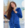 Velor suit with a zipper (Blue)