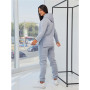 Tracksuit with hoodie size+ (Grey)