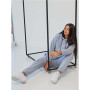 Tracksuit with hoodie size+ (Grey)