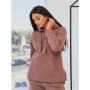 Спортивний костюм з худі size+ (Кавовий)