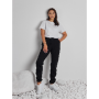 Warm elasticated sports pants (Black)