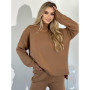 Suit knitted sweater with pants (Coffee)