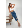 Skirt Denim Midi High Waist. Trendy Denim Skirt Badgers
