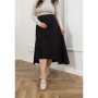 Denim maxi skirt (Black)