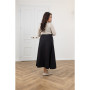 Denim maxi skirt (Black)