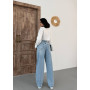 Women's High-Waisted Wide-Leg Jeans