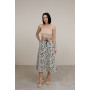 Milk skirt with floral print