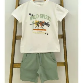 Children's costume with shorts and a T-shirt. Dino