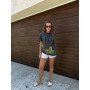 Washed T-shirt with Girls Print