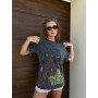 Washed T-shirt with Girls Print
