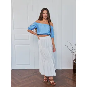 Довга спідниця з льону