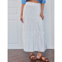 Long linen skirt