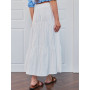 Long linen skirt