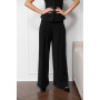 Women's black trousers pants high waist