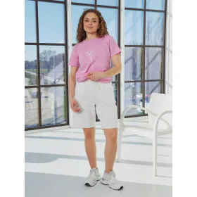 Pink T-shirt with floral print